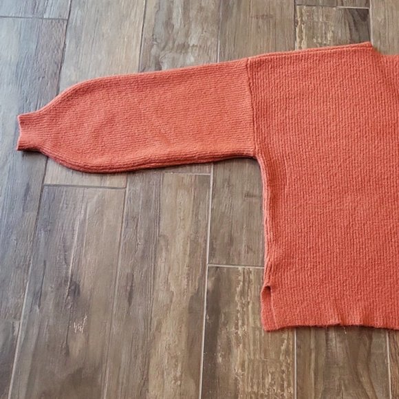 ASOS Threadbare Pumpkin Spice V-Neck Ribbed Relaxed-Fit Sweater - Picture 13 of 15